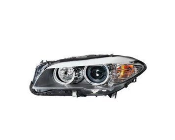 Фара передняя BMW 5-Series F10/F11 2010-2013, левая, электрическая регулировка, с корректором, без ламп (H7/H7/PY24W/LED) белый, Depo, 4441175LMLDEM2