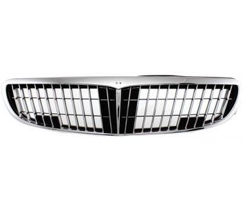 Решетка радиатора Nissan Maxima QX A33 2000-2006, черная/хромированная, AVTM, 185005990