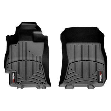 Коврики в салон Subaru Legacy 2009-2014, с бортом, передние, черные, Weathertech 442591