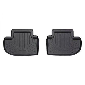 Килимки у салон BMW 6-Series 2011-, з бортом, задні, чорні, Weathertech 443723
