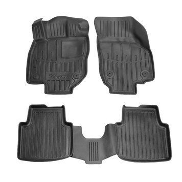 Коврики в салон Skoda Superb 3Y/ Volkswagen Passat B9 2023- с бортиком, полиуретан, 4 шт. Stingray 5020174