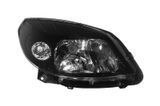 Фара передня Dacia Sandero/Renault Sandero 2008-2011, права H4, чорна рамка, електричне/механічне регулювання, Depo, 551-1170R-LDEM2