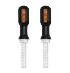 Стоп повторитель Mini LED Black 28x15mm для Harley Sportster XL (кт 2шт)