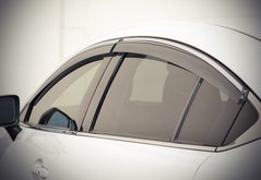 Дефлекторы окон (ветровики) Mazda 6 2013- (з хром молдингом) MA62014 AVTM