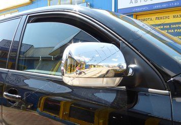 Накладки хромированные на зеркала (2шт) Volkswagen Touareg 2003-2007, OmsaLine, 7527111