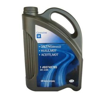 Моторна олива GM Dexos 2 5W-30 5.6л General Motors 93745765