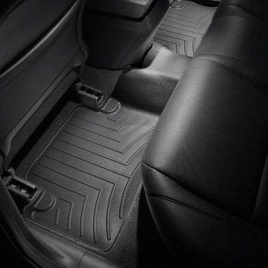 Килимки у салон Acura TSX/Honda Accord 2009-, з бортом, задні, чорні, Weathertech 441702