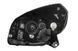 Фара передня Dacia Sandero/Renault Sandero 2008-2011, права H4, чорна рамка, електричне/механічне регулювання, Depo, 551-1170R-LDEM2 2