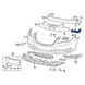 Кріплення переднього бампера Chrysler 200 2011-2014, праве, AVTM, 68081882AD, 181804932
