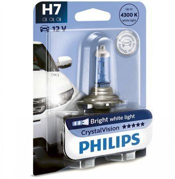Автолампа H7 Crystal Vision 12V 55W PX26d (блистер 1шт)