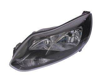 Фара передняя Ford Focus 3 2012-2014, левая, черная рамка, Depo, 431-11A4LMLDEM2