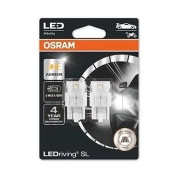 Автолампа W21/5W LEDriving SL 12V 1.3W W3x16q (блистер 2шт)