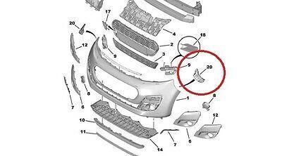 Крепление переднего бампера Citroen C1/Peugeot 107 2005-2014, правое, AVTM, 741688, 185413932