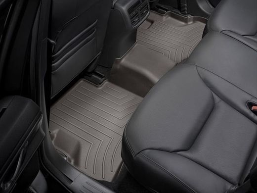 Коврики в салон Mazda CX-9 2016-, 7 мест, 6 мест с консолью, задние, какао, Weathertech 479722