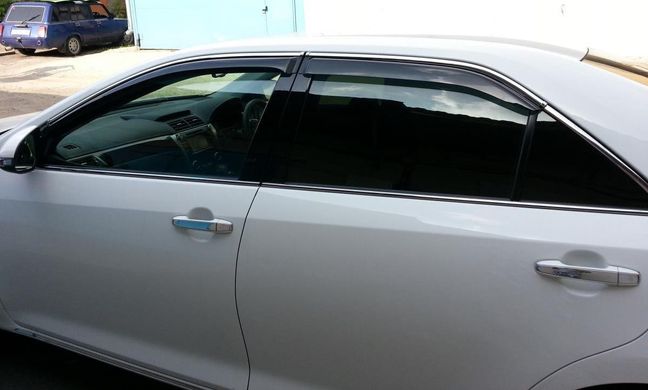 Дефлекторы окон Mazda 6 2012-Sedan з хром молдингом Ma31-M HIC