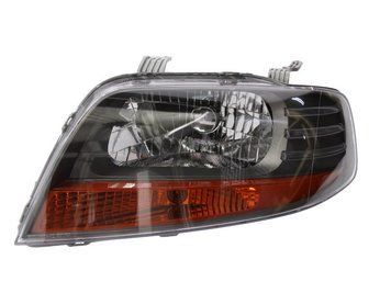 Фара передня Chevrolet Aveo 2005-2006, ліва H4, електричне регулювання, сіра рамка, Depo, 222-1112L-LDEM2