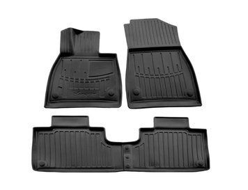 Килимки у салон Chevrolet Aveo T200 2002-2008/Aveo T250 2005-2011, з бортом, поліуретан, 5шт, Stingray, 5002045