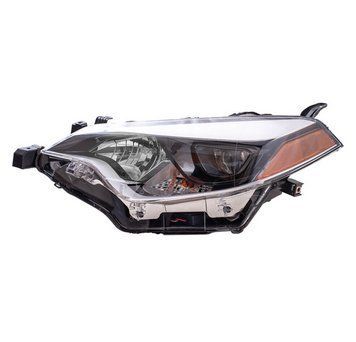 Фара передняя Toyota Corolla E17 2013-2016, USA, левая, механическая регулировка, без ламп (LED/HB3/7444na/W5W), Depo, 31211D7LAS2
