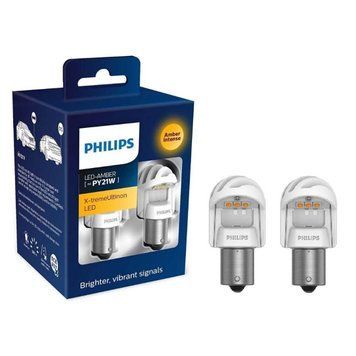 Автолампа PY21W X-treme Ultinon LED 12V 1.8W Bau15s (кт 2шт)