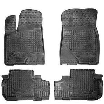 Коврики в салон Toyota Highlander 2014-, черные, 4шт, Avto-Gumm, 11450 Avto-Gumm