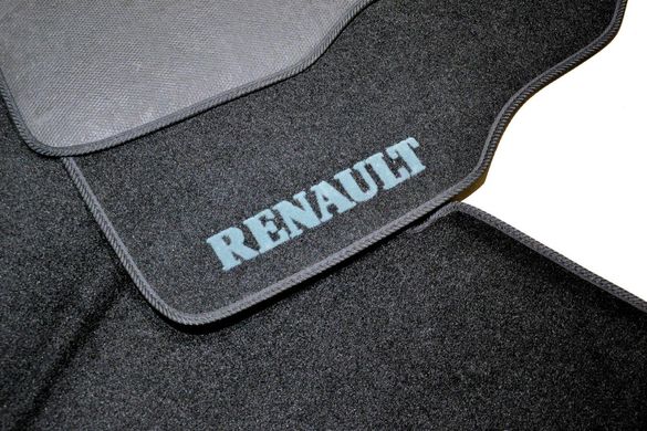 Ворсові килимки Renault Kangoo (2008-) 5 місць/чорні 5шт BLCCR1509 AVTM