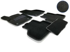 3D коврики для Audi Q3 2010- ворсовые черные 5шт 86288 Seintex