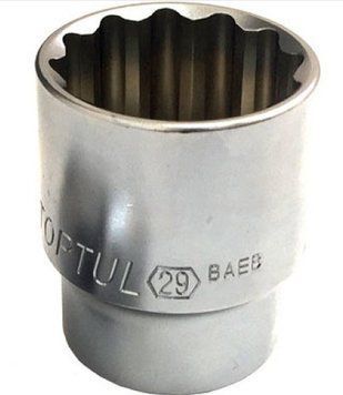 Головка торцева 1/2" 27мм 12-гранна TOPTUL BAEB1627