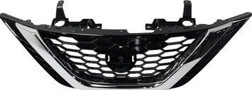 Решетка радиатора Nissan Sentra 2016-2019, черная/хромированная, AVTM, 185057990