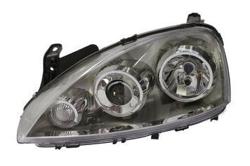 Фара передняя Opel Combo/Corsa C 2002-2004, левая H7/H7, электрическая регулировка, Depo, 442-1136L-LD-EM