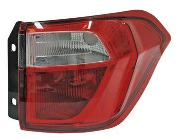 Фонарь задний Ford EcoSport 2013-, левый, без ламп (PY21W/P21/5W), наружный, Depo, 431-19B7L-UE