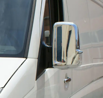 Накладки хромовані на дзеркала (2шт) Mercedes-Benz Sprinter W906/Volkswagen Crafter 2006-, Carmos 6450101