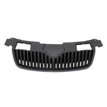 Оригинальная решетка радиатора Skoda Fabia/Roomster 2007-2010, черная, 5J0853668A 9B9