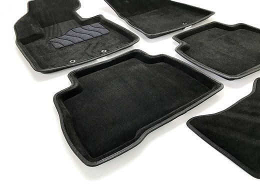 3D килимки в салон Kia Sorento 2013-2015 ворсові чорні 5шт 83732 Seintex