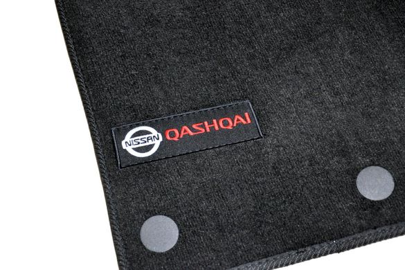 Ворсові килимки Nissan Qashqai (2014-) /Чорні, Premium BLCLX1425 AVTM