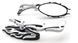 Мото дзеркала Flame Chrome для Harley Sportster XL/Dyna/Softail (кт 2шт) 1