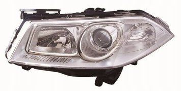 Фара передняя Renault Megane 2 2006-2008, левая H7/H1, электрическая регулировка, Depo, 551-1162L-LD-EM