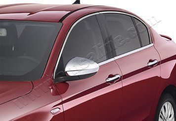 Накладки хромированные на зеркала (2шт) Fiat Tipo 2016-, OmsaLine, 2542112
