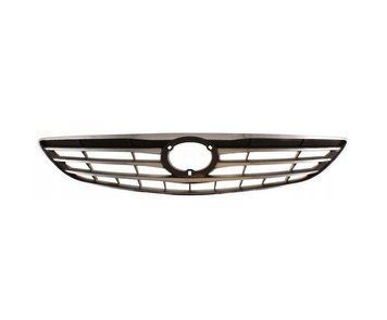Решетка радиатора Toyota Camry 2004-2006, черная/хромированная, AVTM, 188163992