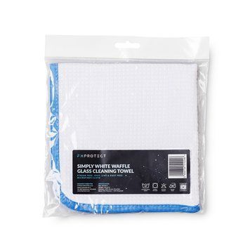 Микрофибра FX Protect для стеклянных поверхностей Simply White Waffle Glass Towel 40x40см FX Protect FXMS-003