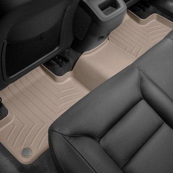 Килимки у салон Volvo XC60 2018-2019, з бортом, задні, бежеві, Weathertech 4512532