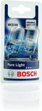 Автолампа W21W Pure Light 12V 21W W3x16d (блистер 2шт)