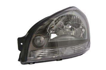 Фара передня Hyundai Tucson 2004-2014, ліва H4, електричне регулювання, з чорною рамкою, Depo, 221-1134L-LDEM2