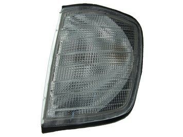 Указатель поворота Mercedes-Benz E-Class W124 1984-1996, левый, белый + патрон - лампа, Depo, 440-1606L-WE-C