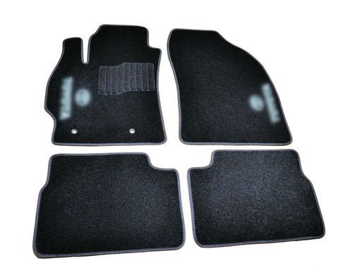 Коврики в салон (ворсовые) Toyota Corolla/Auris 2007-2012, черные, 5шт, AVTM BLCCR1621
