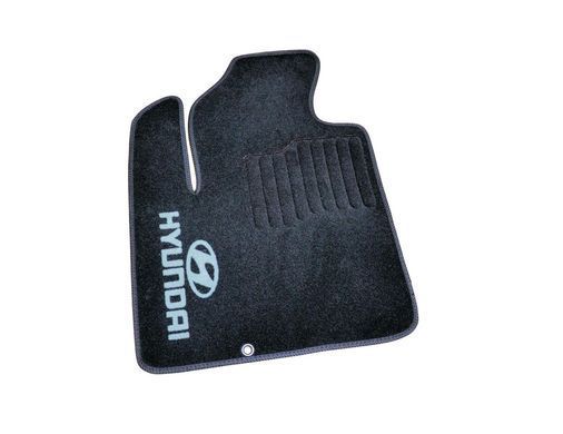 Килимки у салон (ворсові) Hyundai Santa Fe 2006-2010, чорні, 5шт, AVTM BLCCR1235