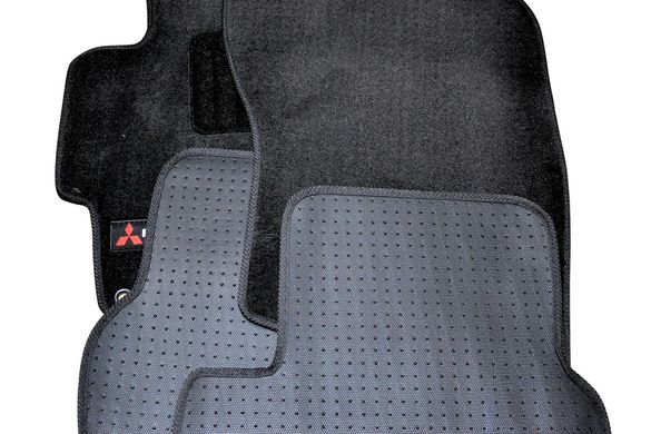 Ворсові килимки Mitsubishi Lancer (2007-) /Чорні, Premium BLCLX1393 AVTM