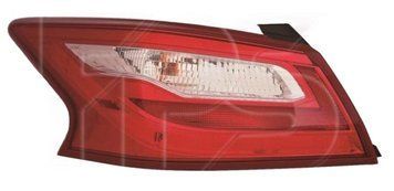 Ліхтар задній Nissan Altima 2016-2018 лівий, без ламп (7443/WY21W/W5W) зовнішній світлий Depo 315-1987L-AC