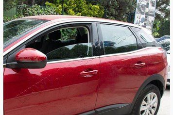 Накладки хромированные на стекла (нижние) (8шт) Peugeot 3008 2016-, Carmos, 64503382