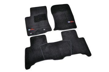 Килимки у салон (ворсові) Toyota Land Cruiser Prado 150 2013-, 5 місць, Premium, чорні, AVTM BLCLX1638