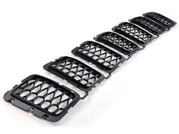 Решетка радиатора Jeep Grand Cherokee 2016-2021, хромированные, комплект 7 шт, AVTM, 183815994